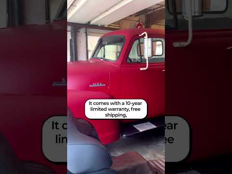 CarCovers.com - 1956 Chevy 3100 Series - Black Satin Truck Cover