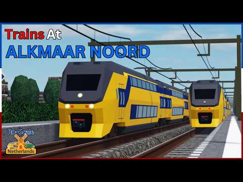 Trains at Alkmaar Noord (Ro Scale Netherlands)