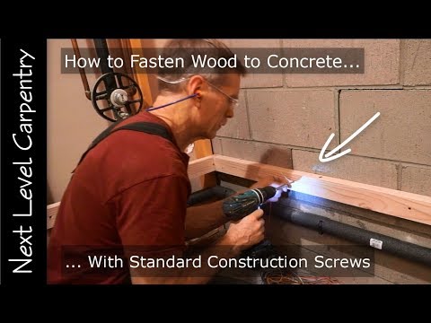 Master Carpenter Hack: How to Fasten Wood to Concrete with Standard Construction Screws