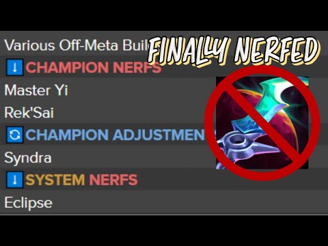 LEAGUE NEWS UPDATE: Patch 12.19 Preview Part 1: THEY'RE FINALLY NERFING IT!