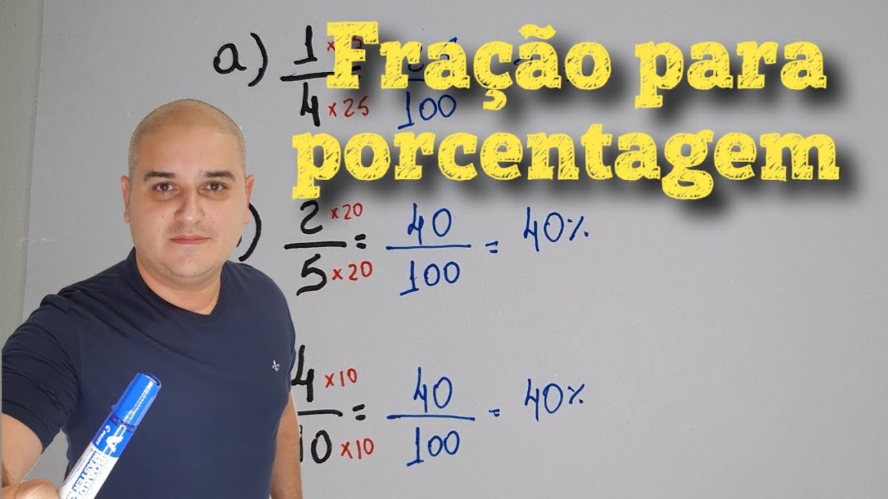 Transformar fração em porcentagem