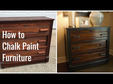 How To Chalk Paint Furniture | Painted Furniture|Flea Market Finds