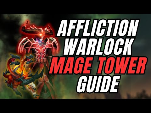 Affliction Warlock Mage Tower Guide With Commentary | World of Warcraft | Dragonflight