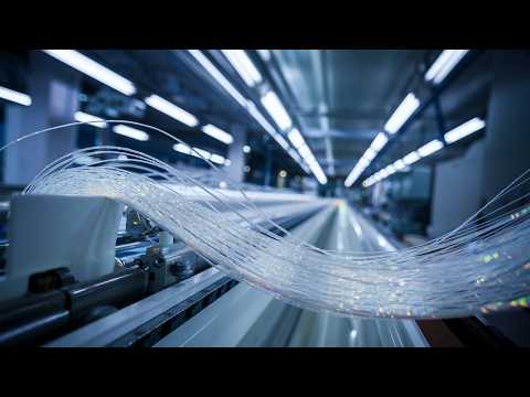 How Fiber Optic Cables are Made - Thinner Than Hair!
