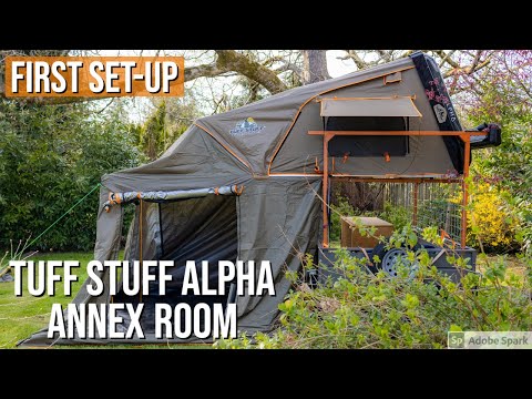 Tuff Stuff Alpha - Annex Room for Roof Top Tent Trailer - First Setup