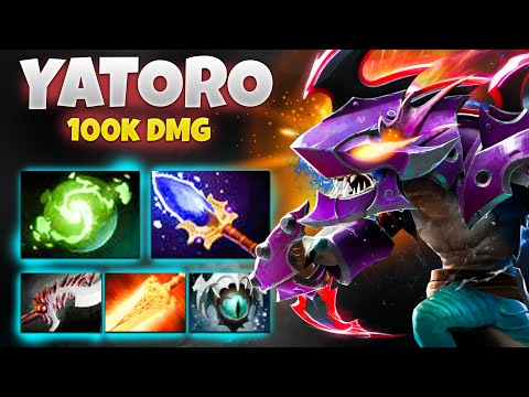 Yatoro 100k damages Slark Intense TRYHARD game