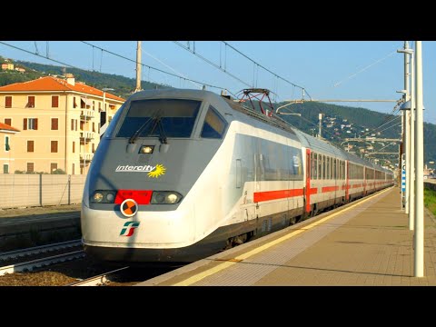 Le "NUOVE" E414 in LIVREA IC SUN in VIAGGIO sugli INTERCITY della TIRRENCIA