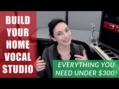 DIY Home Vocal Studio Gear - 7 Basic Items - Total Under $300!