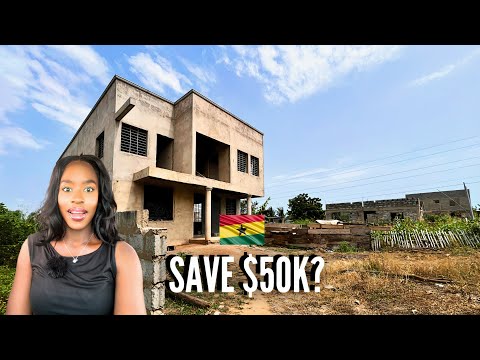 WATCH THIS BEFORE BUYING AN UNCOMPLETED HOUSE IN GHANA (FULL TOUR)