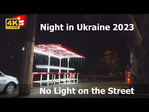 [4K] Walking in 🇺🇦 Odessa at Night - February 2023 Ukraine - Blackout