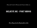 Believe me - Fort Minor [Vietsub+Karaoke] 