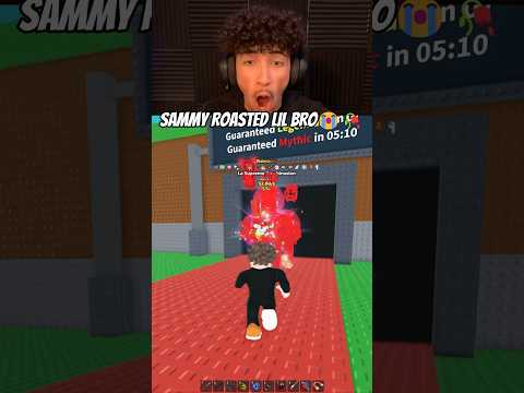 SAMMY ROASTED LIL BRO😭💀#roblox #stealabrainrot