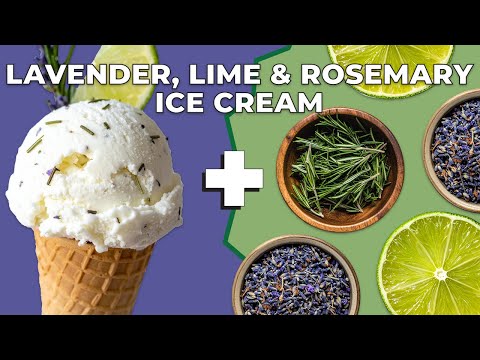I Mixed LAVENDER, LIME, and ROSEMARY Into Ice Cream!