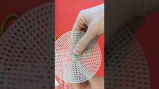 Plastic canvas coaster activity