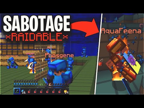 we SABOTAGED their INVIS RAID... *RAIDABLE* - Living in a Fall Trap #2 | Minecraft HCF