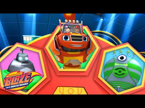 Spin the Robot Blaze Wheel #22 w/ AJ & Trouble Bot! 👾 | Blaze and the Monster Machines