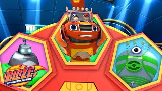 Download lagu Spin the Robot Blaze Wheel #22 w/ AJ & Trouble Bot! 👾 | Blaze and the Monster Machines mp3