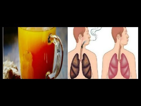 Deze natuurlijke drank zal uw longen zeer snel reinigen! Elke roker en ex-roker zou