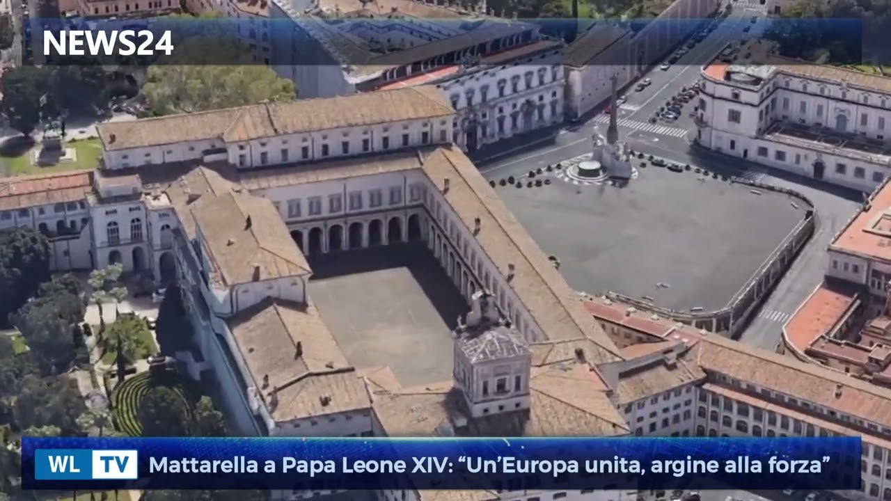Mattarella a Papa Leone XIV: “Un’Europa unita, argine alla forza”