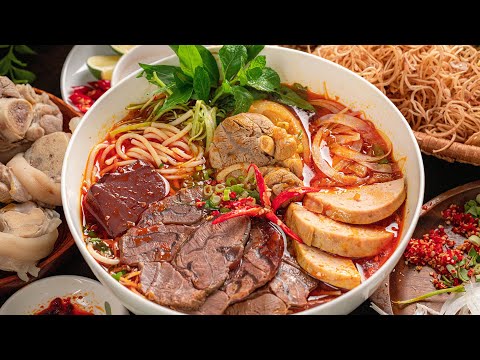 Nấu BÚN BÒ HUẾ ngon chuẩn vị Huế, Ai Thử Cũng Khen, Nhìn Thôi Đã Thèm | Ultimate Spicy Beef Noodle