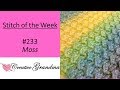 NEW! STITCH OF THE WEEK #233 MOSS STITCH ❤