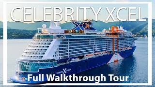 Celebrity Xcel | Full Walkthrough Ship Tour & Review | All Cabins 4k ultra New