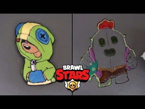 Brawl Stars Pancake art - Spike, leon | TPA🥞