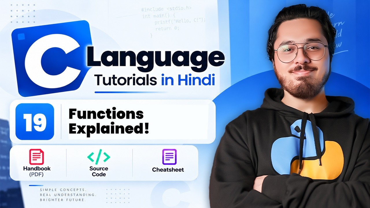 Functions In C: C Tutorial In Hindi #19