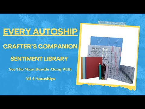 Every HSN AutoShip of Crafter’s Companion Sentiment Library - Unboxed & Review HD 1080p
