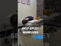 Self-Epley Maneuver for Vertigo