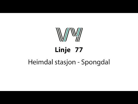 Linje 77 Heimdal - Spongdal (via Skjetlein)