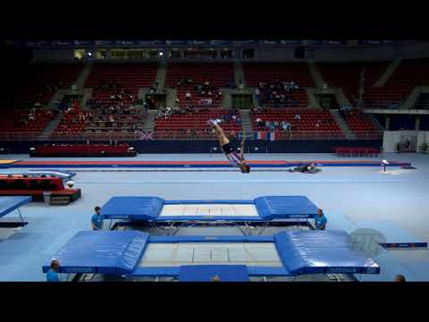 SHOSTAK Aliaksei (USA) - 2017 Trampoline Worlds, Sofia (BUL) - Qualification Trampoline Routine 2