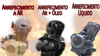 Diferenças entre Arrefecimento a Ar, AR + óleo e arrefecimento liquido em motocicletas.