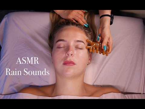 ASMR (No Talking) She Got The Best Face Massage, Shoulders Massage, Scalp Scratching and Oiling