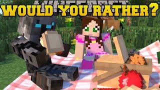 Minecraft: WOULD YOU RATHER? (CRAZY QUESTIONS!) Mini-Game