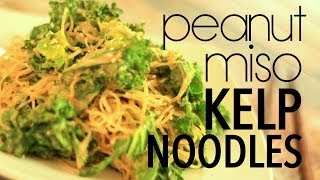 Peanut Miso Kelp Noodles | Cheap Clean Eats