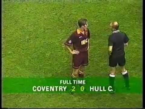 1995/96 Season:  Coventry City 2 - 0 Hull City (League Cup 2nd Round, 1st Leg)