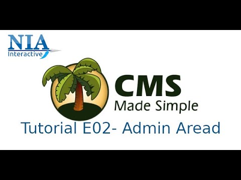 CMS Made Simple Tutorial 02-  Admin Area