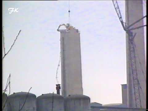 Kraftwerk 1 Hagenwerder, Schornsteinabriss 08.02.1997