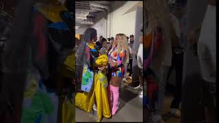 Lauryn Hill and Mary J. Blige backstage at Strength of a Woman Festival in Atlanta