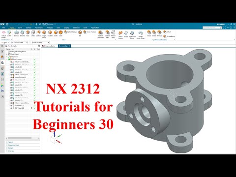 Siemens NX  tutorials for beginners|NX 2312|tutorial-30