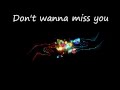 Steliana don't wanna miss you lyrics 