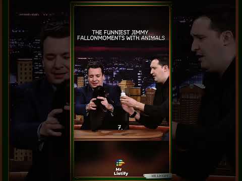 The funniest Jimmy Fallon moments with animals — cute chaos & endless laughs!! #jimmyfallon