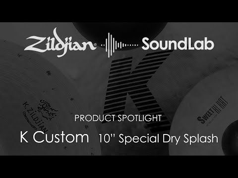 Zildjian K1401 K Custom 10" Special Dry Splash Cymbal w/ Video Link image 2
