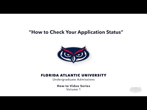Fau Application Status