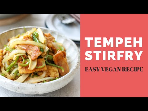 Tempeh Stir Fry in Japanese Teriyaki Sauce | テンペと野菜の甘辛炒め