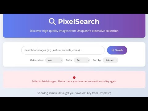 Image Search App Project Using Html Css Javascript Beginner Friendly Tutorial