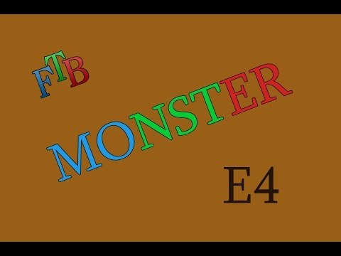 Minecraft - FTB Monster E4 We have lava! Getting some energy!