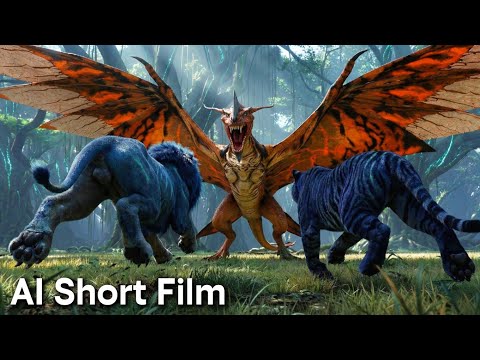 Simba & Shere Khan Na’vi vs Toruk: Wrath of the Sky Lord (Avatar-Style) – AI Short Film