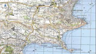 Подробная карта Восточного Крыма